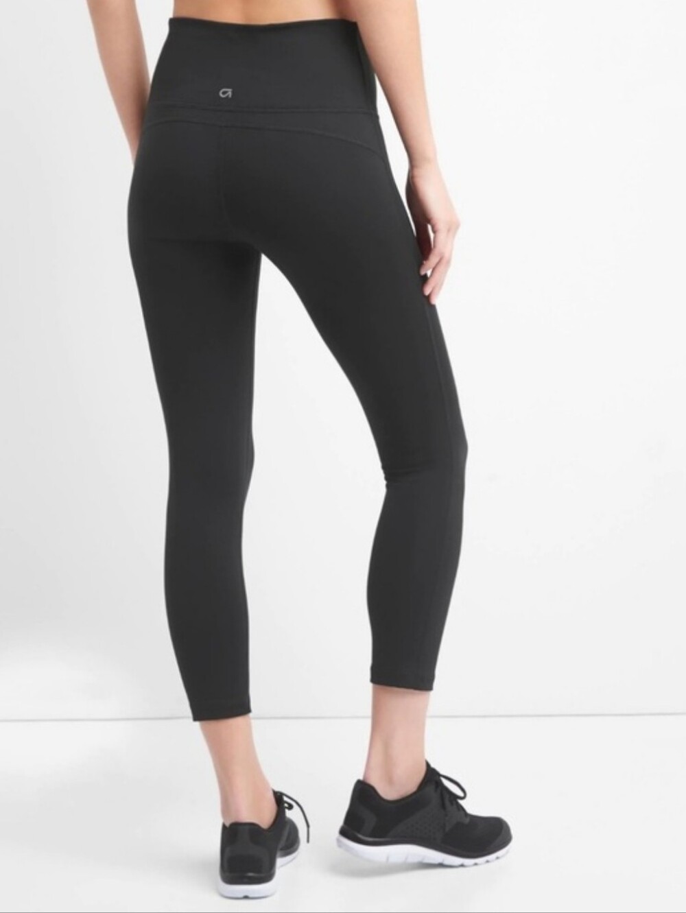 NWT Gap Fit Blackout Leggings High Compression Spin Running Cycling Black XS